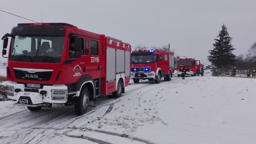 Pożar przewodu kominowego w Mnichowicach