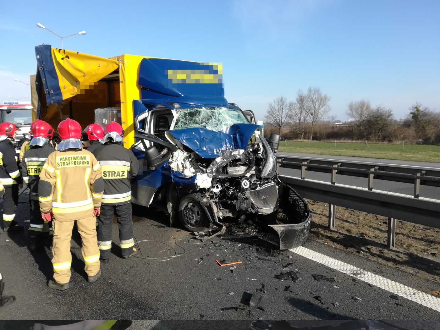 Wypadek na 155km autostrady A4